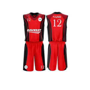 Ensemble d'uniformes de basket-ball personnalisés, jersey et short en polyester respirant à séchage rapide, vêtements de sport d'équipe pour hommes, femmes et jeunes - Product Image 1