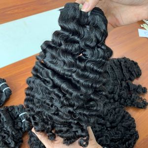 ผมต่อแบบ Burmesian หยิก100% บริสุทธิ์ผมหยิกสีดำด้านหน้าสไตล์คลื่นธรรมชาติคุณภาพสูงผมดิบเวียดนาม - Product Image 2