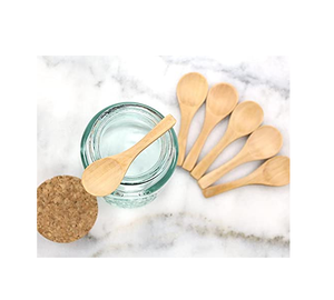 Cuchara de ensalada de madera de Acacia Cuchara de té de madera impresa ecológica personalizada 2 piezas hecha a mano de la mejor calidad - Product Image 1