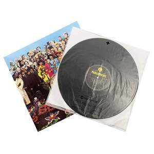 Confezione da 25 custodie per dischi in vinile realizzate in carta e materiale plastico resistente - Product Image 3