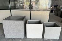 Pots de fleurs en ciment intérieur et extérieur de haute qualité nouveau style 2025 fabriqué au Vietnam durable