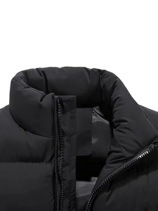 Blouson d'hiver pour homme personnalisable, style décontracté, imperméable, respirant, séchage rapide, col à capuche avec position du logo sur le devant - Product Image 3