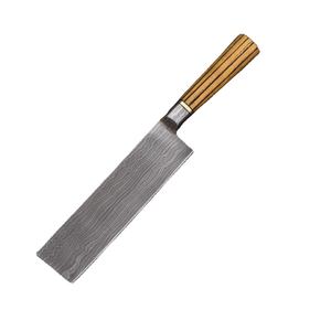 Cuchillo de Cocina Multifuncional JEXMOO OEM, Hecho a Mano, de Acero de Damasco de Grado Industrial, con Funda de Cuero para Uso en la Cocina - Product Image 1