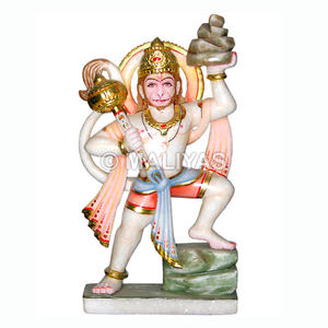 พระหันุมาล พระพุทธรูปหินอ่อนสีขาว |   พระพุทธรูปวีร์ฮันนามูน สำหรับบ้านและวัด - Product Image 1