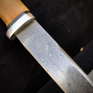 Cuchillo de Filetear de Acero Inoxidable Hecho a Mano, Diseño Ambidiestro, Funda de Cuero de Alta Calidad, El Mejor Regalo para Él, Uso en Exteriores, OEM - Product Image 5