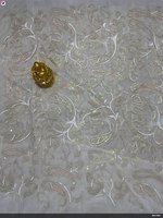 Nouvelle collocation broderie séquence tissu designer fantaisie tissu dentelle sequin dentelle tissu broderie