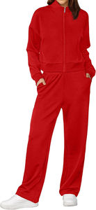 Red <b>Lounge</b> Sets for <b>Women</b> 2026 Sweatsuit 2 Piece Outfits Sweatshirt Wide Leg Sweat <b>Pant</b> Tracksuit Matching Set Breathable - Product Image 6