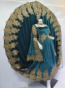 ชุดเดรสเจ้าสาวสไตล์อัฟกานิสถานงานแฮนด์เมดคุณภาพสูงสำหรับผู้หญิงชุดเดรสผ้าไหมวินเทจแบบดั้งเดิมของ Kuchi - Product Image 5