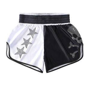 Pantalones cortos de boxeo para hombre de ajuste personalizado con impresión de logotipo Proveedor OEM para partidos de entrenamiento Tela transpirable Etiqueta privada - Product Image 1