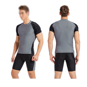 Votre propre conception MMA BJJ meilleur fournisseur plus récent Compression à manches courtes t-shirts meilleure qualité hommes Fitness entraînement porter Rash Guard - Product Image 5