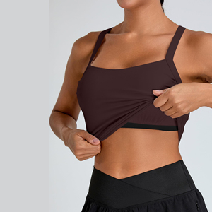 Prix bon marché nouveau débardeur personnalisé de musculation uni personnalisé vêtements de gymnastique Fitness gilet musculaire gymnases femmes - Product Image 3