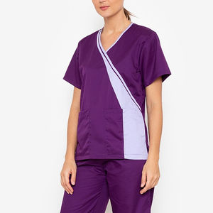 Couleur personnalisée personnalisé Polyester coton à manches courtes femmes gommage chirurgical ensembles hôpital médecins costumes infirmière uniforme vêtements - Product Image 5