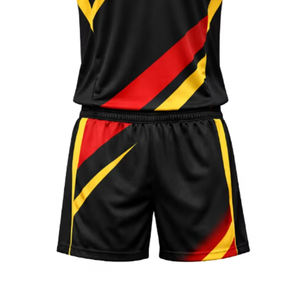 Ensemble de maillot et uniforme de volley-ball imprimé par sublimation, logo et design personnalisés, 100% polyester, unisexe adulte - Product Image 4