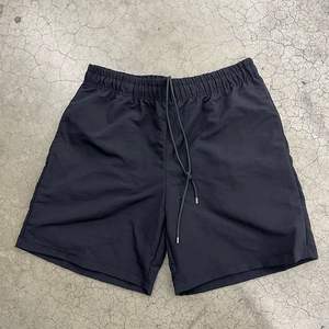 <b>Men's</b> Athlete Training Running Gym Mesh <b>Shorts</b> Custom Logo Solid <b>Black</b> 4-Way Stretch Nylon Dry Fitted Sports Fitness <b>Shorts</b> - Product Image 1