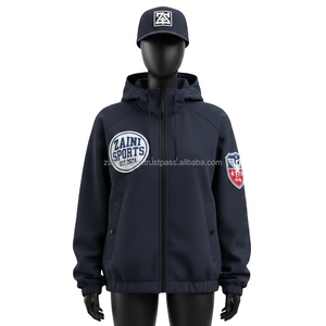 Chaqueta Softshell para Mujer, Poliéster Premium con Forro Polar, Azul Marino, con Capucha, Cierre Completo y Logotipo Bordado - Product Image 6