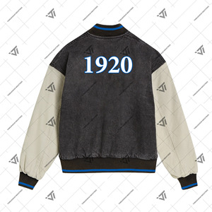 Vêtements de sororité zeta phi beta grecs personnalisés veste en jean universitaire letterman brodée accessoires grecs - Product Image 2