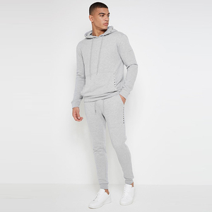 Nuevo logotipo personalizado Ropa deportiva Poliéster Tech Fleece Full Zip Chándal Sudadera con capucha Jogger Dos piezas Jogging Chándal Hombres Sweatsuit - Product Image 6