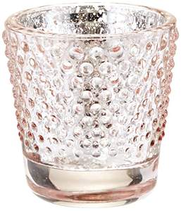 Clear Tealight Candle Holder Bulk with Gold Rim, Glass Votive Candle Holders for <b>Table</b> Centerpiece - Product Image 5