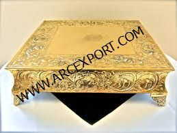Présentoir à gâteaux en métal doré de qualité de luxe Présentoir à gâteaux pour mariage et événements Décoration de table Présentoir à gâteaux pour Offre Spéciale - Product Image 3