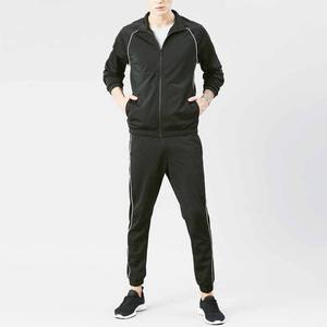 Venta al por mayor de fábrica logotipo personalizado impreso invierno Regular Fit 3M reflectante 2 piezas hombres chándal conjuntos Streetwear cremallera Jogger conjuntos - Product Image 1