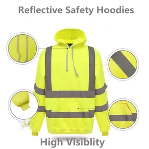 Vêtements de travail de sécurité, sweat-shirt à capuche réfléchissant à haute visibilité pour hommes, vêtements de travail de sécurité plus chauds, veste uniforme - Product Image 3