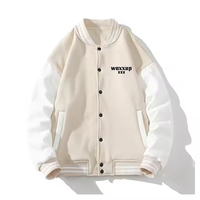 Blouson universitaire formel d'hiver pour homme, en laine respirante de haute qualité, polyester/coton, personnalisable avec broderie