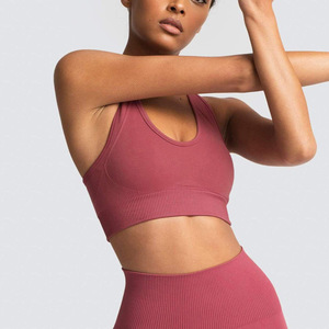 Soutien-gorge de sport pour femmes à impact élevé Ensembles de yoga et de fitness avec élastique personnalisé en gros - Product Image 2