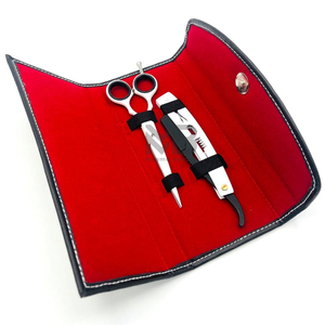 Wholesale New Trends Barber <b>Razor</b> Reusable <b>Single</b> <b>Blade</b> Salon Barber Straight <b>Razor</b> with Cuticle Scissor Custom Packing - Product Image 1