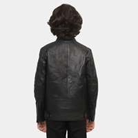 Chaqueta de cuero duradera para niños y niñas, prendas de vestir exteriores cómodas y elegantes, chaquetas de moda, suministro al por mayor