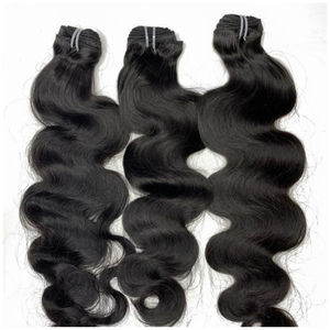 Cheveux humains de qualité supérieure, indiens, Remy, ondulés, double trame, tirés à la main, aspect naturel - Product Image 4