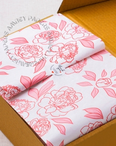 Rollo de papel de seda impreso personalizado, desechable, impermeable, papel de regalo de marca para bodas, venta al por menor y embalaje corporativo - Product Image 3