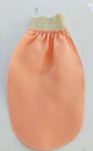 Peaux sensibles et normales Gants en soie à bandes argentées Bain turc Visage Gant d'épluchage du corps Dissolvant de bronzage Lavable de bonne qualité - Product Image 5