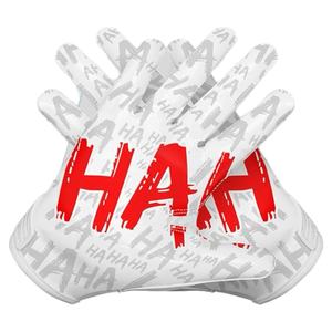 2025 Gants récepteurs de football américain personnalisés en cuir respirant et latex avec design personnalisé et poignées - Product Image 6