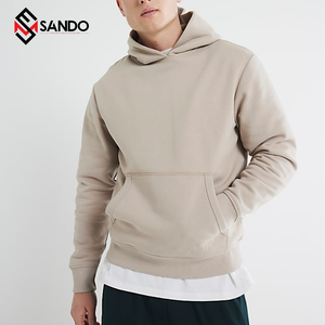 เสื้อสวมหัวมีฮู้ดของผู้ชายเสื้อสเวตเชิ้ตผ้าฝ้ายน้ำหนักเบาพิมพ์ลายพัฟ3D ออกแบบได้ตามต้องการ - Product Image 1