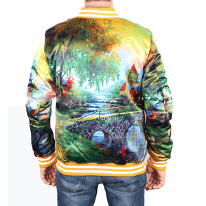 Blouson d'aviateur en sublimation pour hommes de haute qualité bon marché prix prix Vente en gros avec logo personnalisé Blouson d'aviateur en sublimation pour hommes - Product Image 4