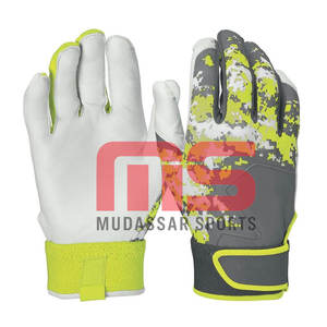 Gants de frappeur de baseball personnalisés de la meilleure qualité pour hommes Gants en cuir Adultes Manchette longue Respirant - Product Image 6