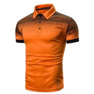 Polo de hombre uniforme de algodón y poliéster recién llegado, polo con logotipo bordado estampado por sublimación personalizado para hombre - Product Image 4