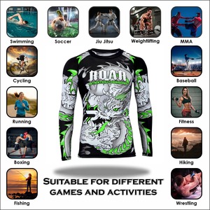 Camiseta de compresión de media manga hecha a medida Rash Guard OEM MMA Gymwear Top de agarre de secado rápido proveedor de Rashguard de Pakistán - Product Image 1