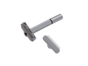 Maquinilla de Afeitar de Perlas de un Solo Filo, Elegante y Sofisticada, con Hoja de Acero Inoxidable Suave y Mango de Latón, Incluye Soporte para Hombre - Product Image 2