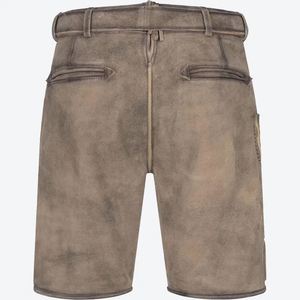 Alemán bávaro Lederhosen shorts hombres cabra cuero bordado Oktoberfest desgaste OEM proveedor pedidos a granel listo - Product Image 3