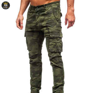 Pantalones Cargo de Lona de Poliéster/Algodón Personalizados para Hombre, Transpirables, con Botones, Cintura con Cordón, Pantalones de Exterior, Tela Resistente, Múltiples - Product Image 4