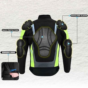 Col montant fermeture éclair avant meilleure vente 100% cuir sur mesure nouveauté manches longues polyester moto vestes - Product Image 6