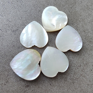 Hermosa madre natural de perla en forma de corazón cabujón parte posterior plana calibrado piedras preciosas al por mayor, todos los tamaños disponibles - Product Image 5