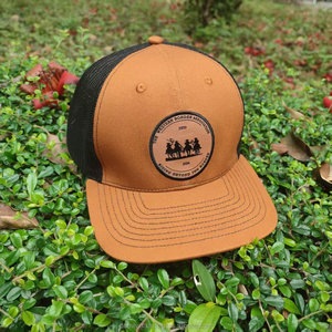 Gorra de camionero semicurvada estructurada de 6 paneles, gorra de rendimiento de sarga de algodón resistente para actividades al aire libre, moda Snapback - Product Image 4