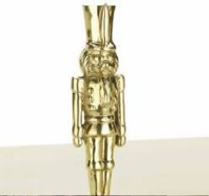 Soportes para calcetines de Navidad de latón dorado, muñeco de nieve, Ángel, decoración de repisa de árbol. Disponible a precios de mayorista. - Product Image 6