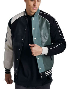 Más vendidos, la última chaqueta cómoda de béisbol personalizada para adultos y jóvenes, chaqueta universitaria transpirable de lana polar cómoda colorida - Product Image 6