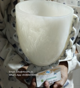 Résine de luxe Creative Origami Résine Vase Fleur Machine Doux Décoration Salon Table Top Maison Accessoires - Product Image 2