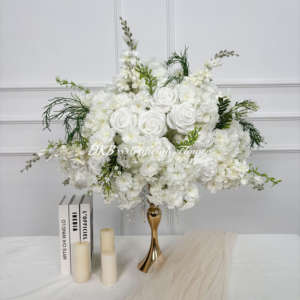 DKB Nuevo Diseño, Bolas de Flores Artificiales de Seda, 10 Piezas, Arreglo de Rosas, Bola de Flores para Eventos y Bodas - Product Image 2