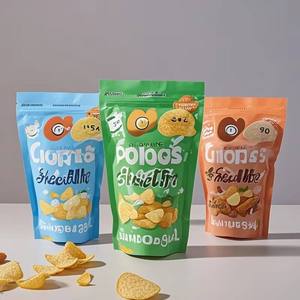 High Quality Durable Custom Printed Stand Pouch Heat <b>Seal</b> <b>Bags</b> PE Candy Baby Food Packaging Food Grade Low MOQ Embossing - Product Image 4