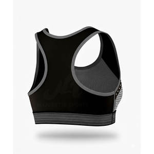 Sujetador deportivo de fabricación pakistaní, suave, elástico, con diseño atlético para práctica de cheerleading, danza y fitness. - Product Image 2